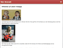 Tablet Screenshot of kita-ampark.ch